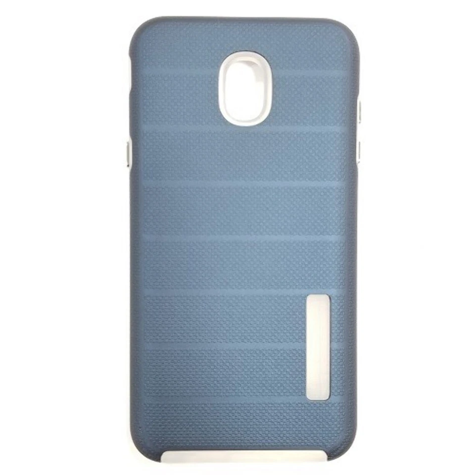 Nueva Funda Delgada A Prueba de Golpes Rayas Cruzadas AZUL para LG Stylo 3, Stylo 3 Plus Foto 1 de 1