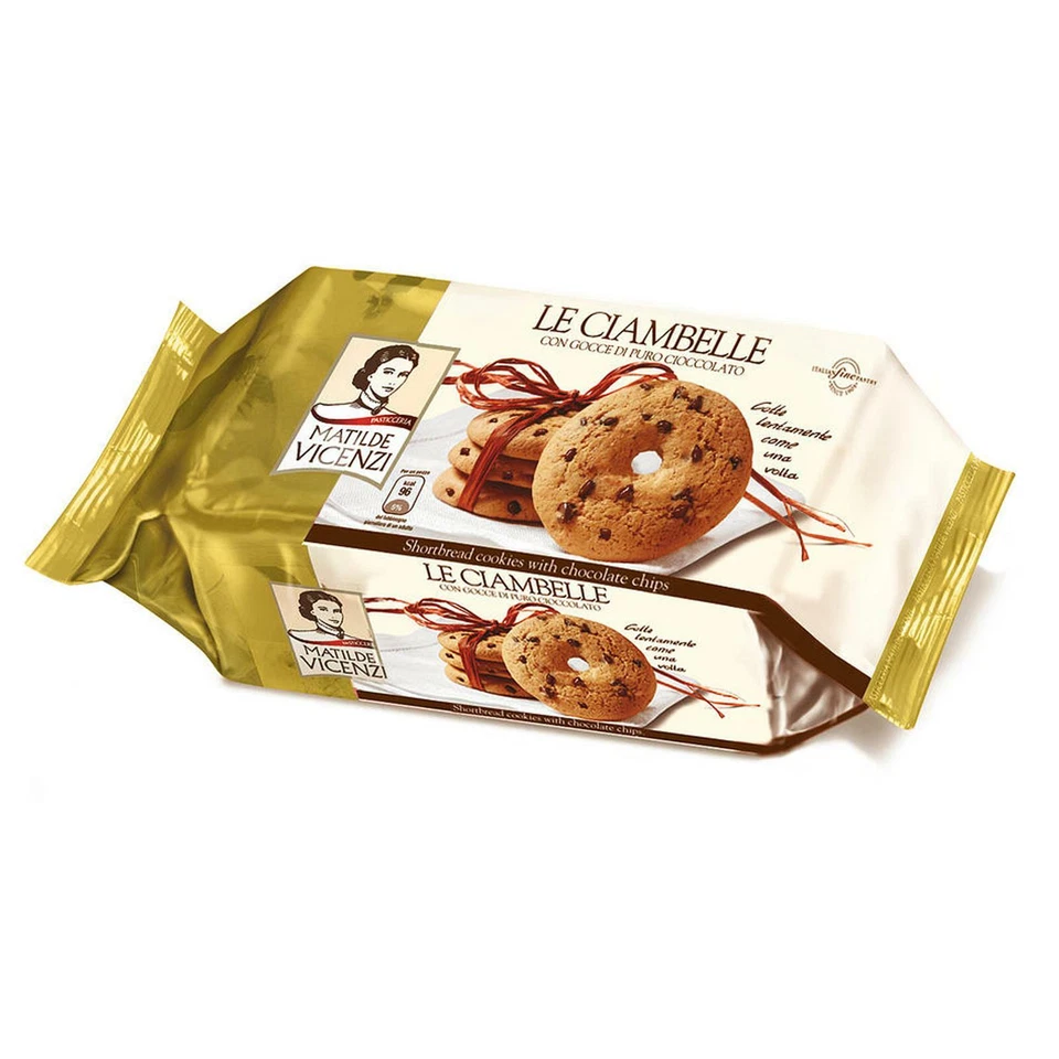 LE CIAMBELLE CON GOCCE DI PURO CIOCCOLATO MATILDE VICENZI 200 GR PASTA FROLLA