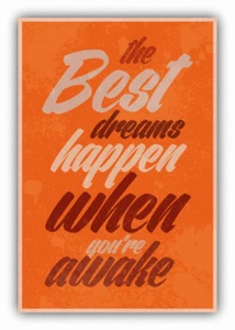 Grunge Vintage Karte Best Dreams Auto Autoaufkleber Aufkleber - "GRÖSSEN" - Bild 1 von 1