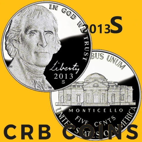 2013-S Proof Jefferson Nickel - (UNC) KM#381 - N13S Cover