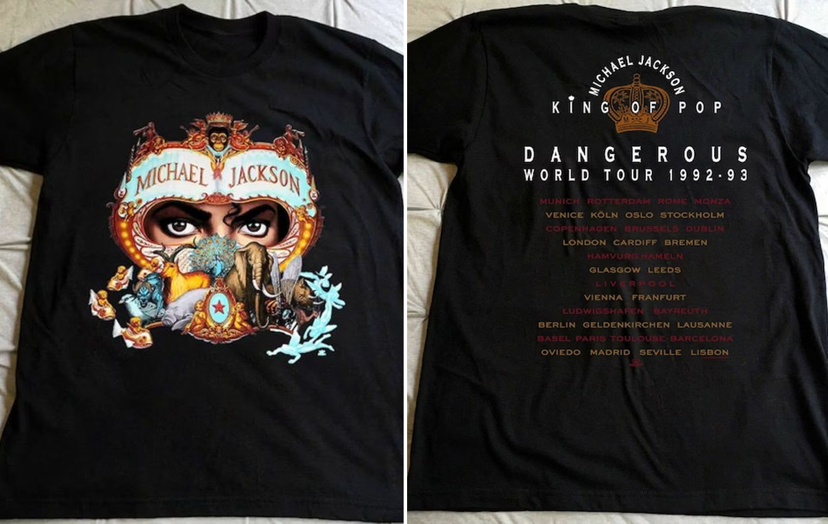 Michael Jackson Dangerous Shirt In Men's T-Shirts for sale Michael Jackson Dangerous Shirt In Men's T-Shirts for sale