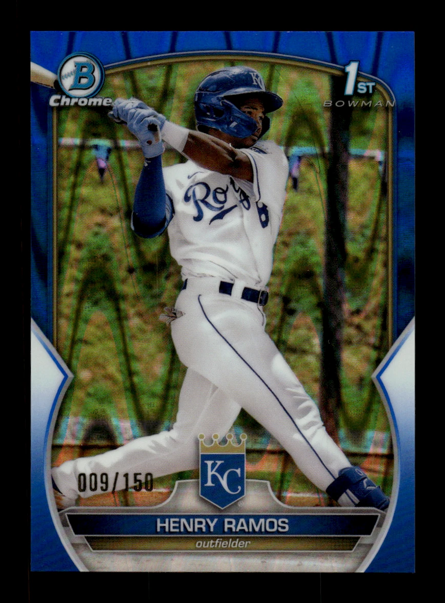 2023 Bowman Chrome Prospects Henry Ramos #BCP-96 1st Bowman Blue RayWave /150