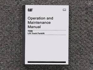 Caterpillar Lift Truck Forklift T50B Operator Owner Maintenance Manual - Picture 1 of 1