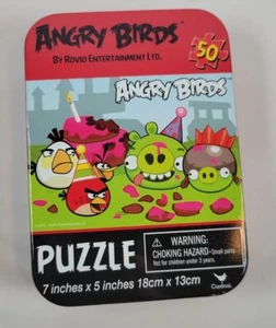 Angry Birds Puzzle 50 Teile Blechdose 2012 Rovio Entertainment Ltd. 7 Zoll x 5 Zoll - Bild 1 von 5