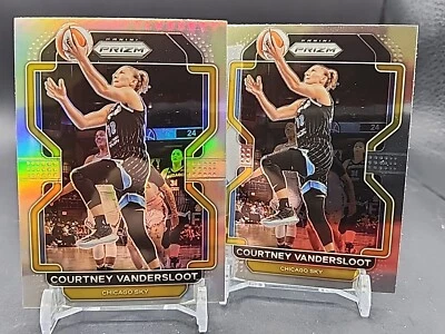 Courtney Vandersloot - 2022 Prizm WNBA - Silver Prizm And Base #103 - Sky - Image 1 of 3
