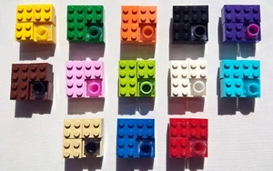 4X Custom Valve Lego Dust Caps Uni Fit Dustcap, VW BMW Choice Of Colours - Picture 1 of 12