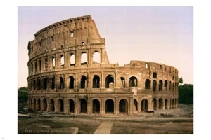 the COLOSSEUM landmark VINTAGE POSTER 20x30 Italy 1896 photo HISTORIC - Picture 1 of 1