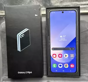 USED Samsung Galaxy Z Flip6 256GB Blue Verizon (SIM-LOCK CHECK IMEI) (SM-F741U) - Zdjęcie 1 z 10