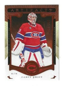 2015-16 Upper Deck Artifacts Ruby 238/399 Carey Price #123 - Canadiens