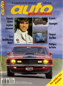 AUTO PASSION n°85 10/1993 FRANCOIS CEVERT MUSTANG MACH1 PEUGEOT DARL'MAT ROSENGA - Imagen 1 de 1