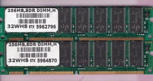 512MB 2x256MB PC-133 PNY Brand 32WHS SPECTEK Ram Memory Kit PC133 SDRAM 32Mx64 - Picture 1 of 2