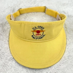 Visera de golf New Era vintage EE. UU. Open Baltusrol 1993 amarillo diseño profesional EE. UU. - Imagen 1 de 6