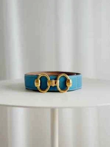 Cinturón de cuero vintage 32MM HERMÈS (TALLA 78) - Imagen 1 de 4
