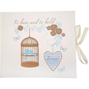 Libro de visitas para boda "To Have and Hold" 68 páginas color crema Neviti - Imagen 1 de 2