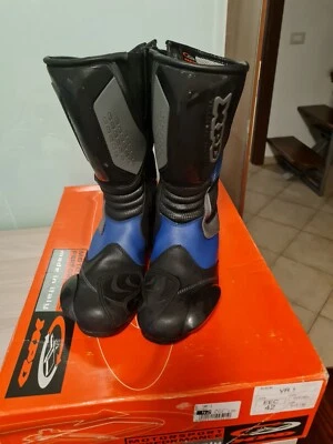 Stivali moto Xpd tg. 42 -   uomo - Nero/Blu- Come Nuovi - Perfetti - - Immagine 1 di 3