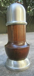 VTG TRE SPADE GODINGER 6 1/4" WALNUT/PEWTER SALT/PEPPER GRINDER COMBO NOS MINT - Picture 1 of 10