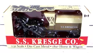 2002 ERTL 1897 Diecast Horse & Wagon Bank SS Kresge Co Bank - Scale 1:32 - Picture 1 of 6