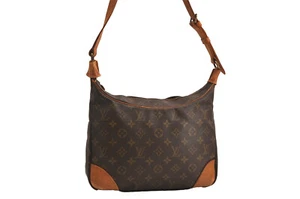 Authentic Louis Vuitton Monogram Boulogne 30 Shoulder Cross Bag Old Model 7295M - Imagen 1 de 10