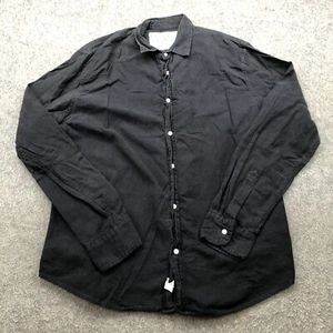 Frank & Eileen Shirt Womens Large Black Long Sleeve Pockets Button Up - Picture 1 of 8
