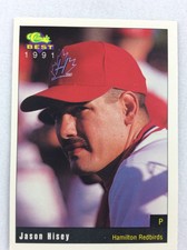 1991 Hamilton Redbirds-Classic BEST Minor League Baseball Card-Jason Hisey