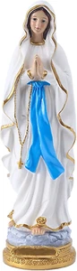 QIANLING 8.7" Virgin Mary Statue for Catholic Altar Decor, Lourdes and Blessed M - Picture 1 of 12