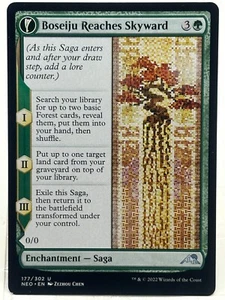 Boseiju raggiunge Skyward quasi nuovo/m* Kamigawa Neon Dynasty 177/302 mtg - carte non limitate - Foto 1 di 2
