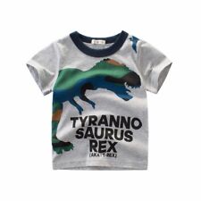 Dinosaur T-Shirts Boys Tops Tee Girls Kids Clothing Cartoon Cotton