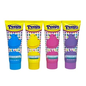 Peeps Bath Finger Paint Soap Blue Yellow Pink Purple 3 oz 4-Pack - Picture 1 of 2