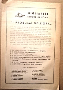 ANNI '40 VOLANTINO EDITORE MIGLIARESI x SERIE I PROBLEMI DELL'ORA UOMO QUALUNQUE - Picture 1 of 1