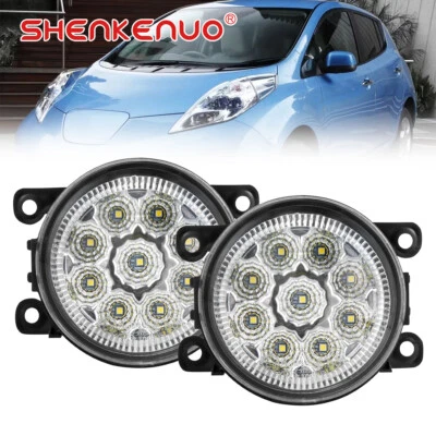 For Nissan Leaf 2011-2015 Front Driving Bumper Fog Light Clear Lens Lamp 2PCS - Image 1 of 4