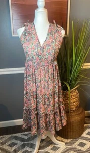 VTG 1970s Phase II Dress hankie layered boho festival Maxi Bohemian Size 3 - Picture 1 of 9