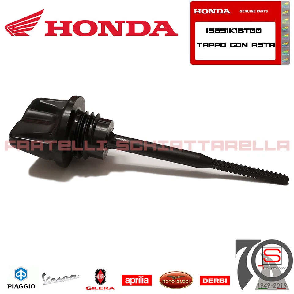 Tappo Con Asta Livello Olio Motore Nero Originale Honda Sh 350 cc 15651K1BT00 - Immagine 1 di 1