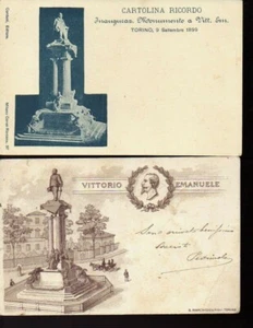 2c cartolina Torino N° 2 Inaugurazione monumento Vittorio Emanuele II 1899 - Foto 1 di 2