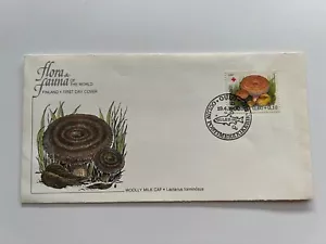 Postal History Finland FDC #B221 Mushrooms fungi Red Cross 1980 - Picture 1 of 2