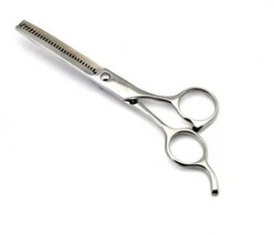 FORBICI FORBICE PROFESSIONALI SFOLTIRE I CAPELLI DENTATA BARBIERE PARRUCCHIERE - Foto 1 di 2