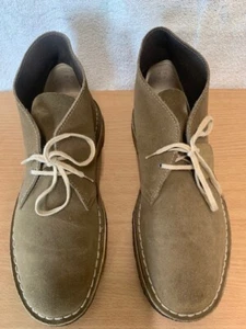Clarks Original Light Brown Suede Desert Boots Size UK 8.5 (42.5) F" Fit - Picture 1 of 9