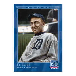 2019 TOPPS 150 YEARS OF BASEBALL #21 TY COBB - ARTIST RENDITIONS PR 1549 - Picture 1 of 2