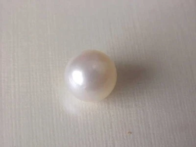 6,5 mm - 7 mm AAA GENUINO MEDIO PERFORADO PERLA BLANCA SUELTA Foto 1 de 3