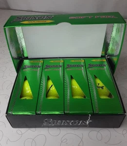 Srixon Soft Feel Golf Balls Tour New Yellow Box Of 12 - Picture 1 of 4