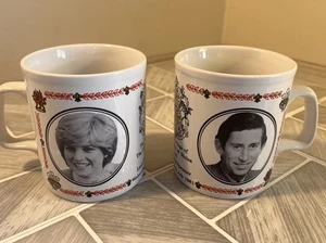 Commemorative Mug X 2 Marriage of Prince Charles and Lady Diana Spencer 1981 - Picture 1 of 5
