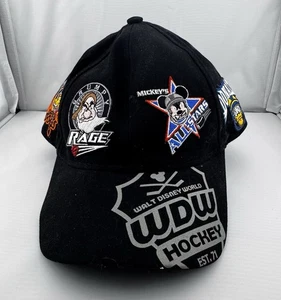 Walt Disney World Hockey Béisbol Gorra Gorra NHL WDW RAGE MICKEY PLUTO DONALD - Imagen 1 de 6