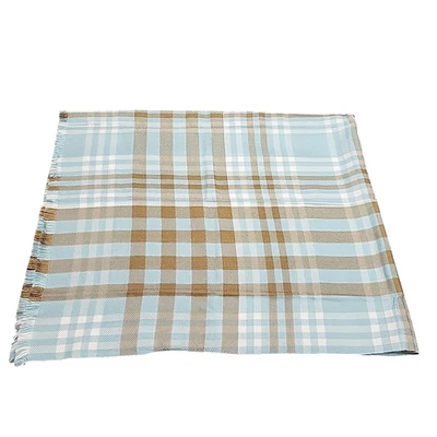 Manta a cuadros con flecos Home Reflections 60x70 Foto 1 de 4