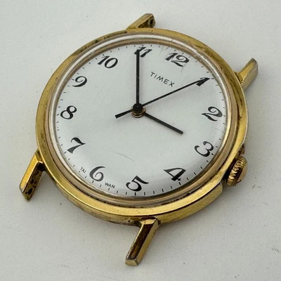 Reloj mecánico Timex Mercury de colección para hombre tono dorado cuerda manual ~ para reparación de piezas Foto 1 de 4
