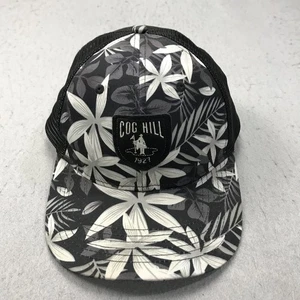 Cog Hill Dubsdread Golf Hat Adult Black Ahead Mesh Trucker Snapback Cap Floral - Picture 1 of 6