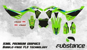 KIT GRÁFICOS KAWASAKI KXF 450 KX450F 2024 2025 KXF 250 KX250F 2025 CALCOMANÍA PEGATINA - Imagen 1 de 1