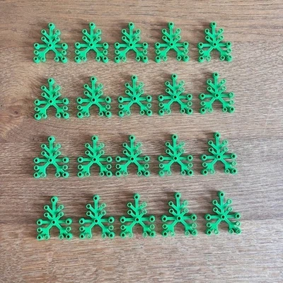 LEGO Limb, Plant, Tree, Branch (2417) 20 Pieces, BRIGHT GREEN, FREE UK Postage - Image 1 of 2