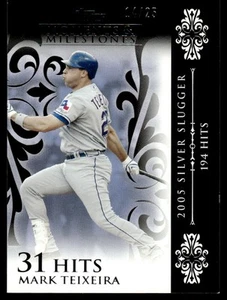 2008 Upper Deck Masterpieces Framed Silver 25 Mark Teixeira /25 Atlanta Braves - Picture 1 of 2
