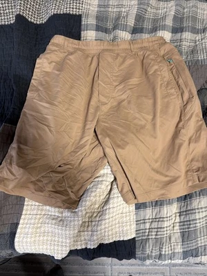 Birddogs Men’s Khaki Shorts Large Size Long Length Lined - Image 1 of 4