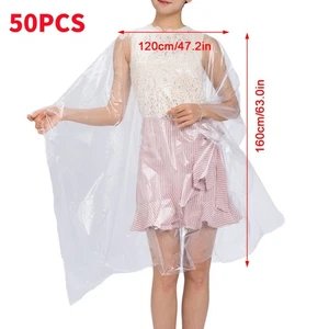 50/100 Piezas Vestidos de Peluquería Desechables Capas de Peluquería para Barbería 120x160cm - Imagen 1 de 10