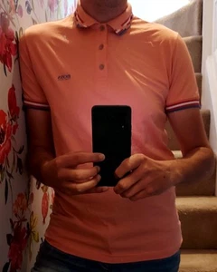 Hugo Boss Slim Fit T-Shirt Large in Salmon/ Pink - Great Condition - Picture 1 of 10